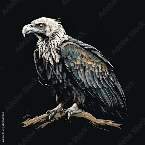 an AI Image Generator, Detailed Illustration of a Majestic Eagle