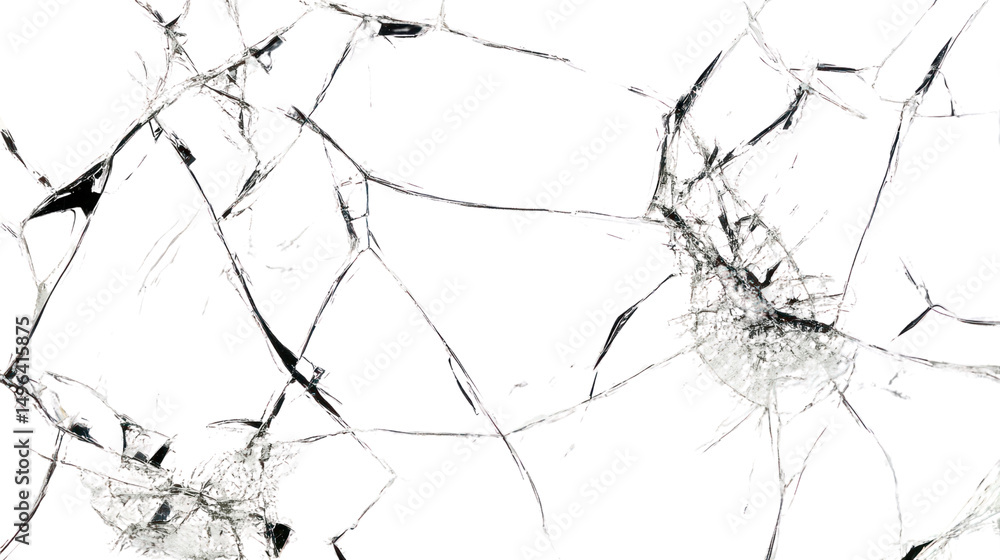 Obraz premium Abstract representation of neural connections on a white isolated background.