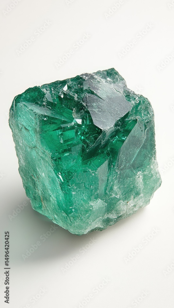 Obraz premium Raw Emerald Gemstone