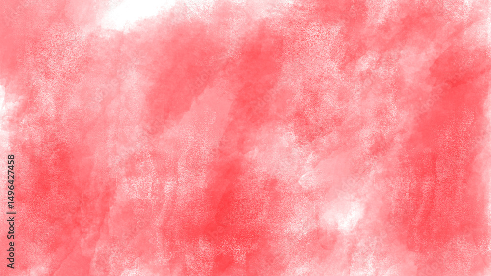 Fototapeta premium Crimson watercolor wash creates dreamy abstract background. Abstract background for header poster banner backdrop design