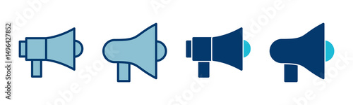 Megaphone icon vector isolated on white background. Loudspeaker icon vector. Volume icon