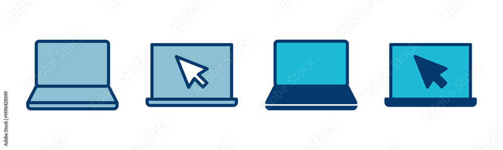 Laptop icon vector isolated on white background. Laptop vector icon Laptop icon vector isolated on white background. Laptop vector icon