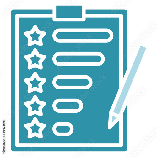 Feedback dual tone blue color, mini illustration icon. use for modern concept, print, UI, UX kit, web and app development. Vector related to sales, logistic and ecommerce