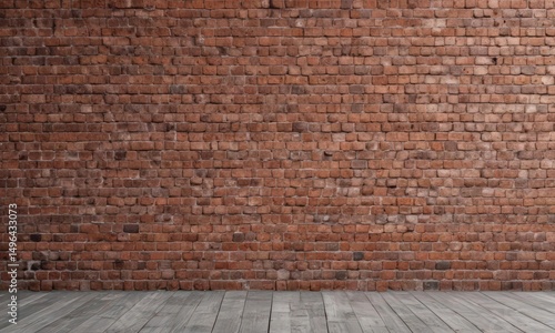 Realistic brick wall backdrop, poster mockup showcasing advertisement,  mockup, brick wall