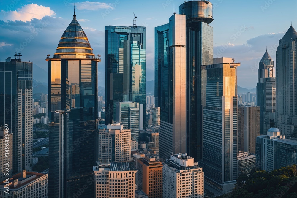 Naklejka premium Impactful Magazine Photograph Highlighting the Role of Private Equity in Global Market Growth and Innovation