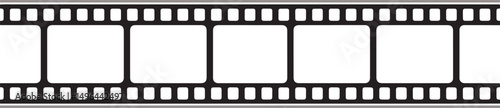 Film Strip Frame Vector with Transparent Background
