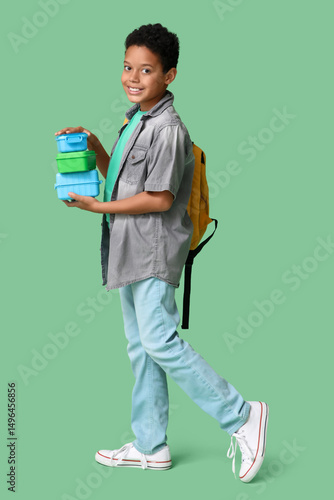 Cute African-American schoo...