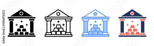 Assets icon sheet multiple style collection