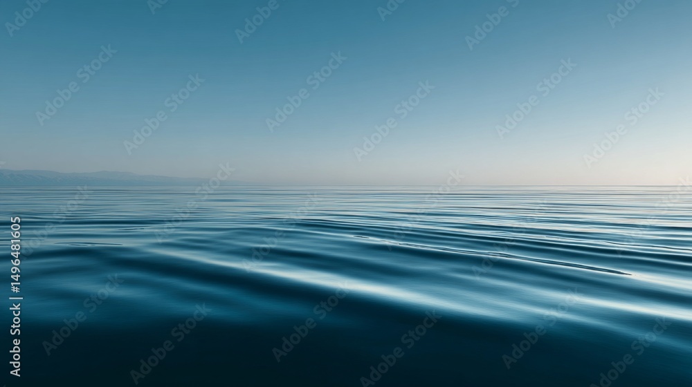 Calm ocean waves serene seascape nature photography peaceful environment wide angle tranquility concept Calm ocean waves serene seascape nature photography peaceful environment wide angle tranquility concept