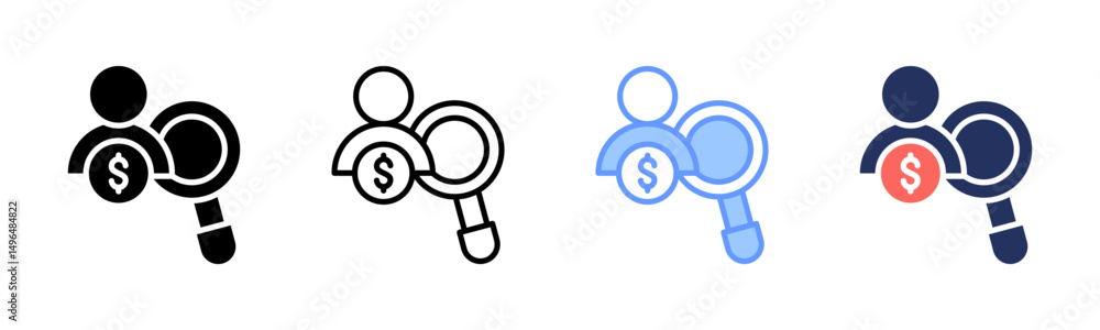 Survey icon sheet multiple style collection Survey icon sheet multiple style collection