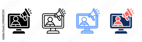 Elearning icon sheet multiple style collection