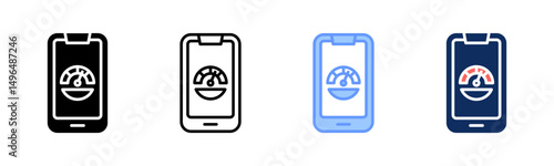 Mobile Optimization icon sheet multiple style collection