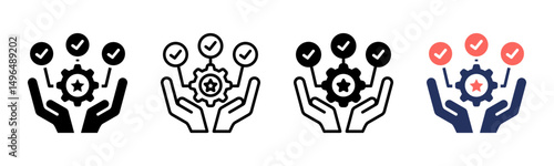 Expertise icon sheet multiple style collection