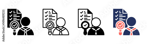 Compliance icon sheet multiple style collection