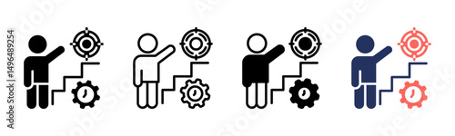 Goal icon sheet multiple style collection