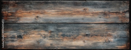 Wallpaper Mural Close-up of a textured weathered wooden surface with natural grain patterns and knots in shades of brown and gray Torontodigital.ca