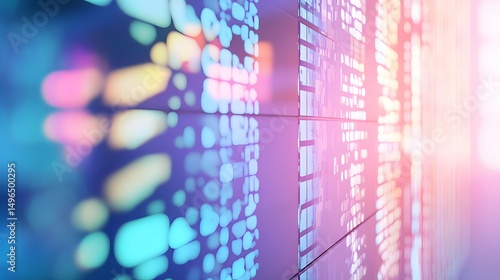 Wallpaper Mural Colorful digital display wall with graphic elements. Torontodigital.ca