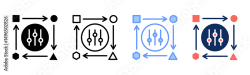 Adaptability icon sheet multiple style collection