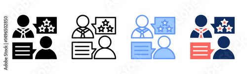 Feedback icon sheet multiple style collection