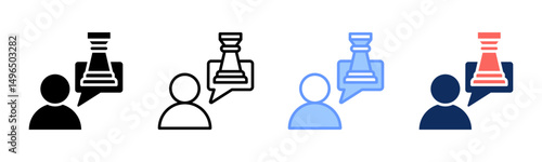 Strategic Thinking icon sheet multiple style collection