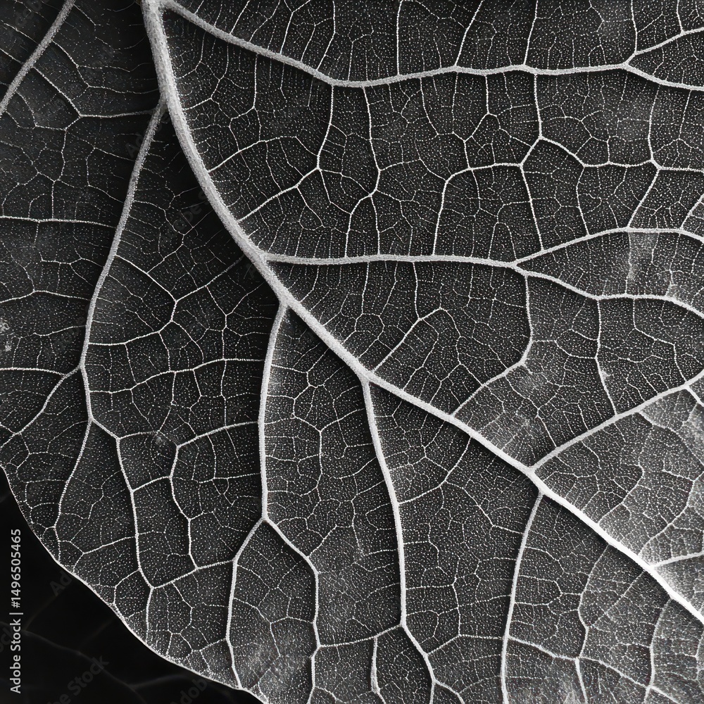 Obraz premium Close-up view of leaf veins