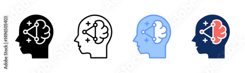 Soft Skills icon sheet multiple style collection