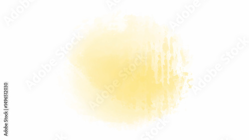 Yellow watercolor background with copyspace for your design. vector.