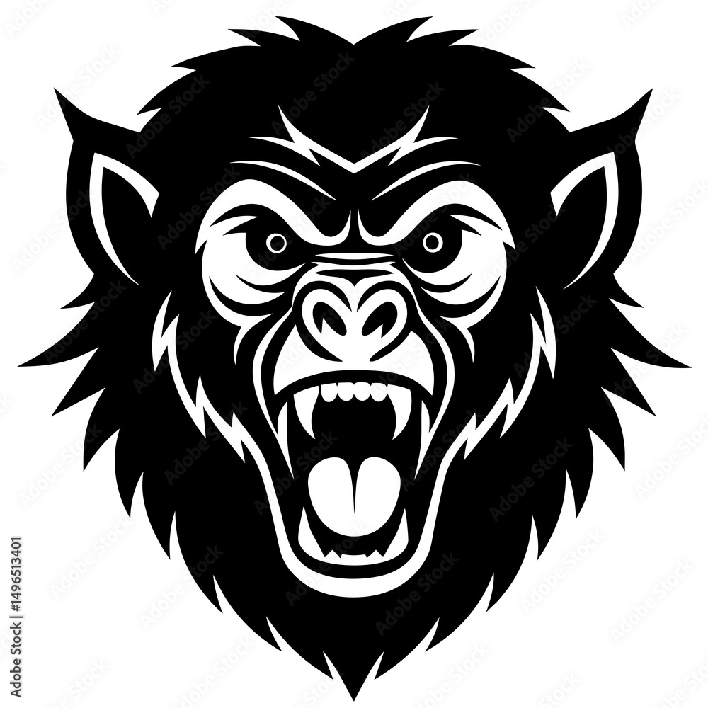 Obraz premium lion head tattoo