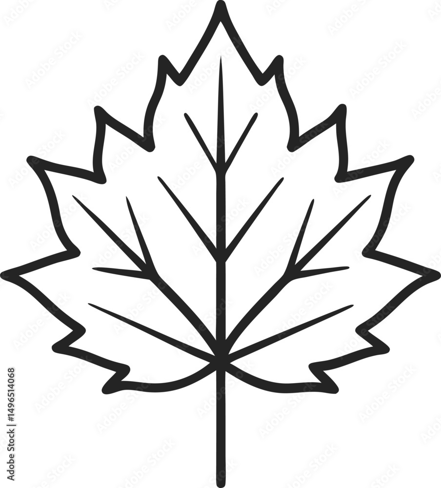 Obraz premium vector illustration of a leaf
