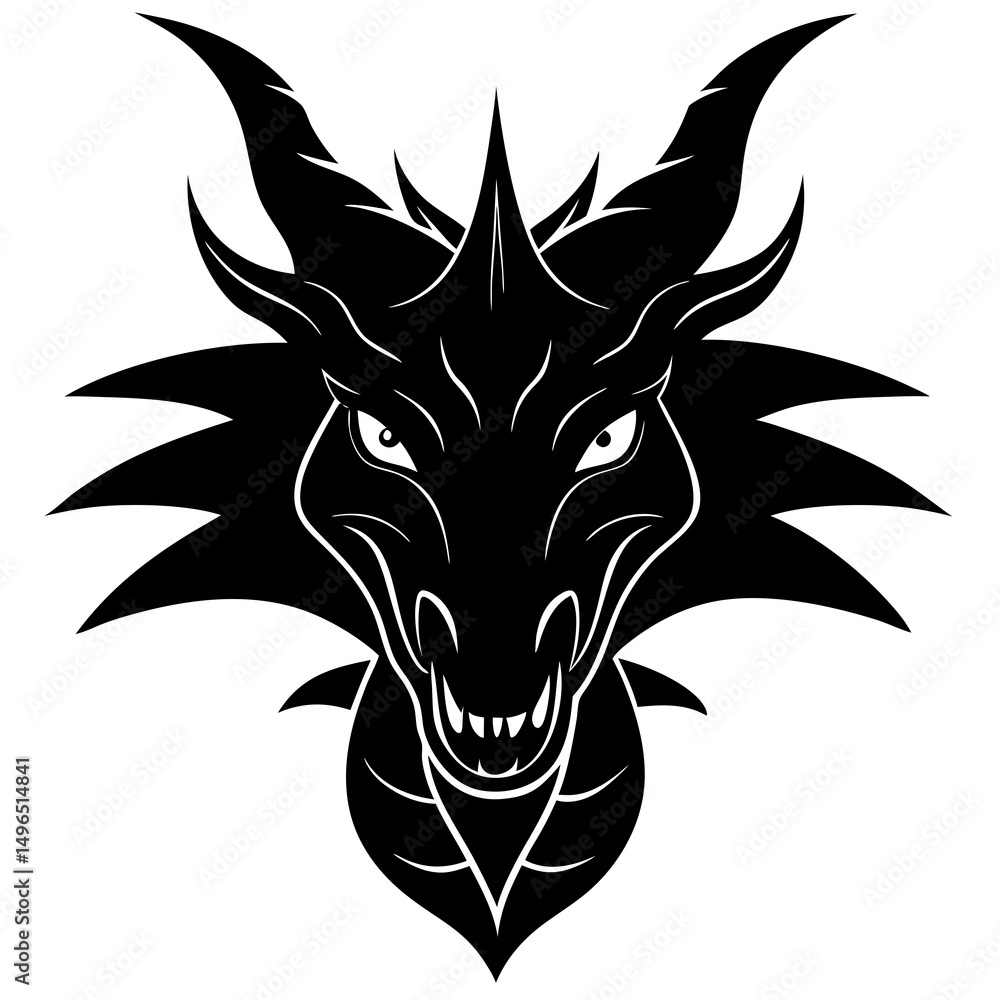 Fototapeta premium wolf tribal tattoo