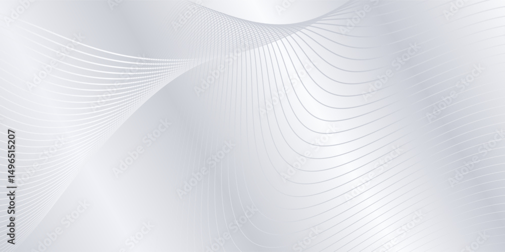 Naklejka premium Modern background with flowing lines. Digital future technology abstract modern art