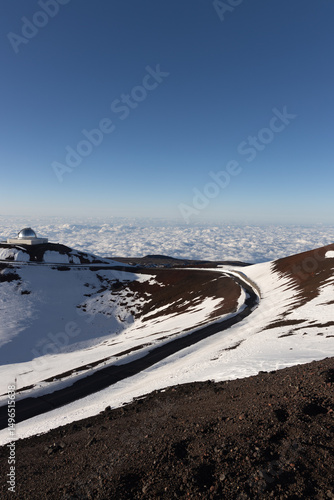 mona kea observatory area on big island hawaii