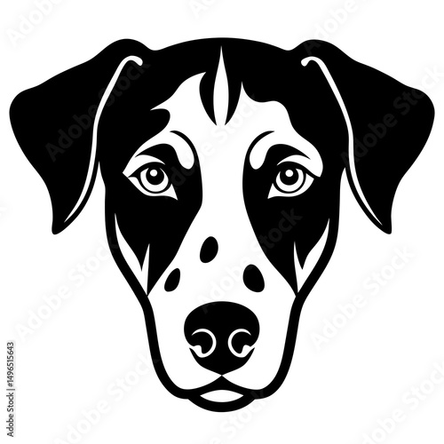 vector image of a dog