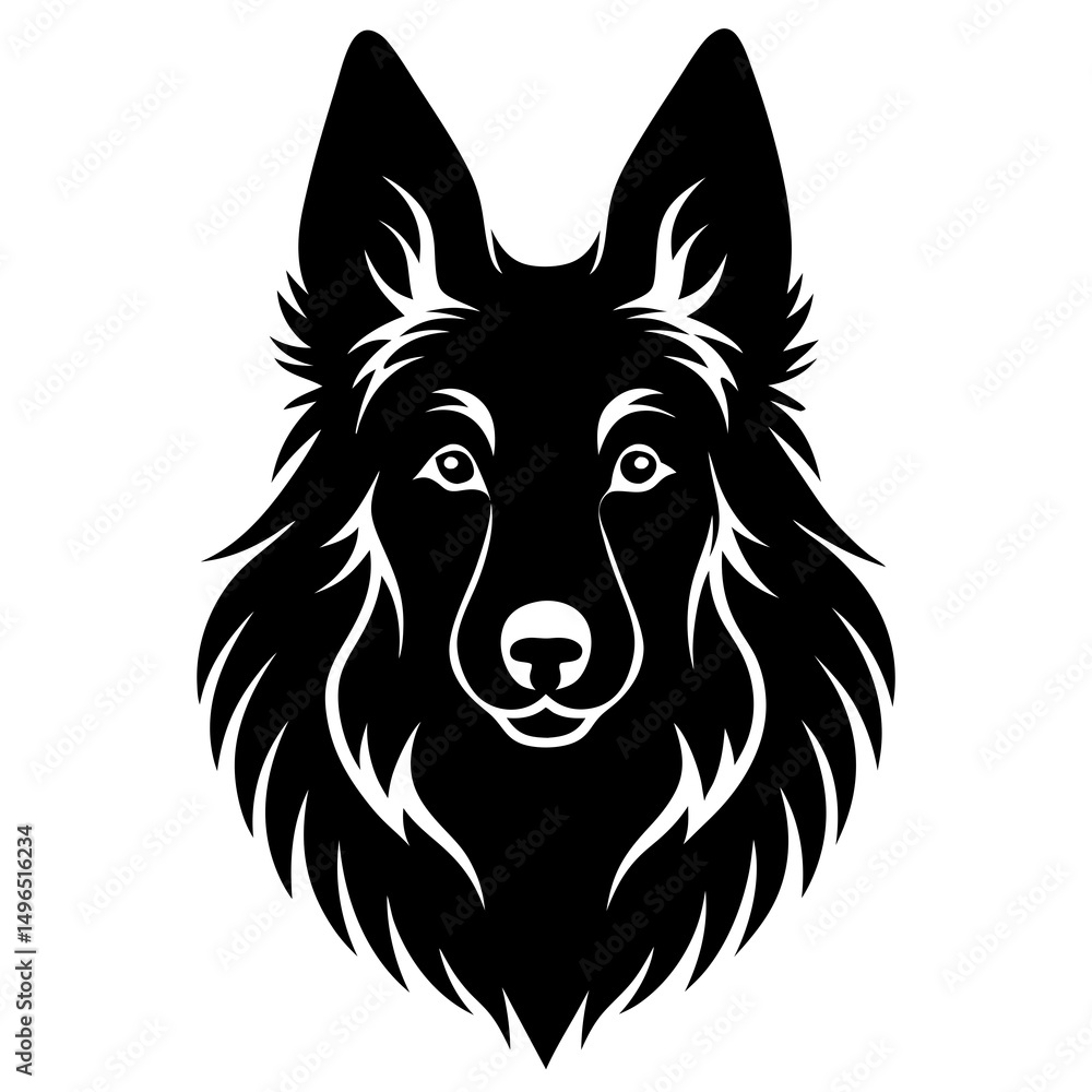 Naklejka premium vector illustration of a dog