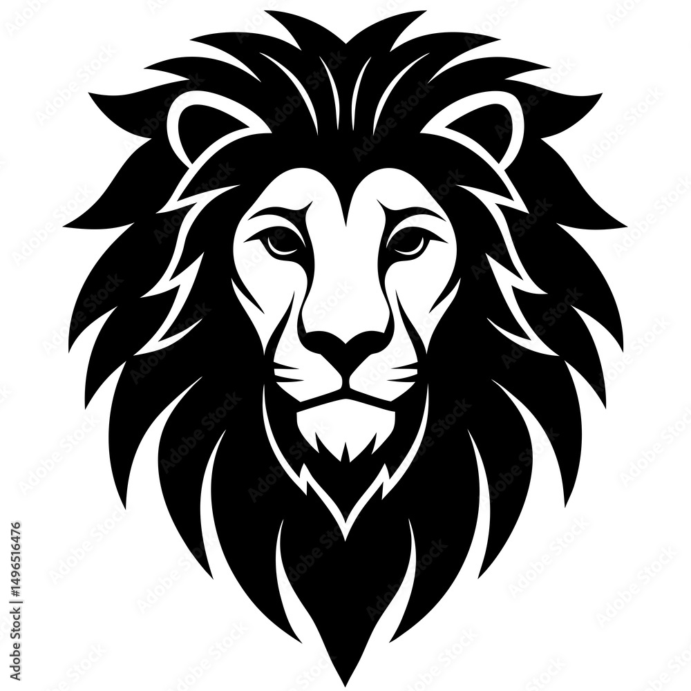 Fototapeta premium lion head vector