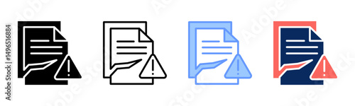 Damages icon sheet multiple style collection