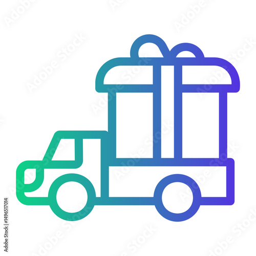 gift Line Gradient Icon