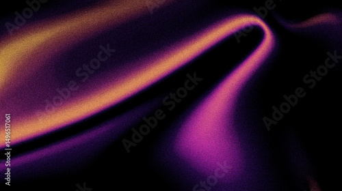 Abstract gradient waves in purple and gold