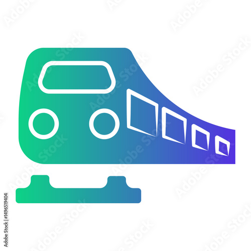 public transport Gradient icon