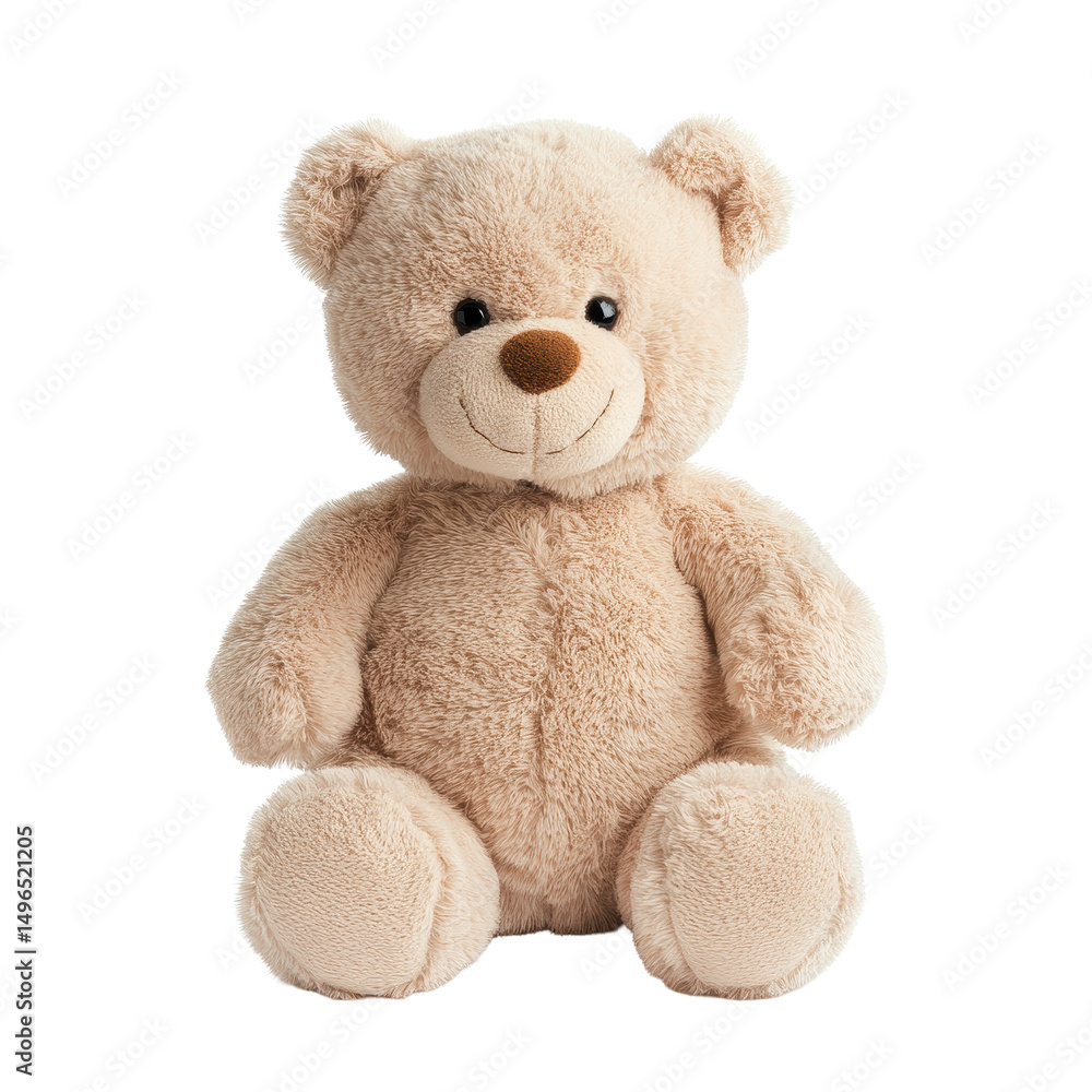 Soft teddy bear sitting on Transparent background for comfort and joy, Teddy bear isolated on PNG background Soft teddy bear sitting on Transparent background for comfort and joy, Teddy bear isolated on PNG background