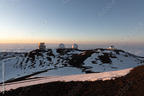 mona kea observatory area on big island hawaii