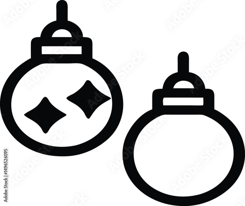 set of christmas balls