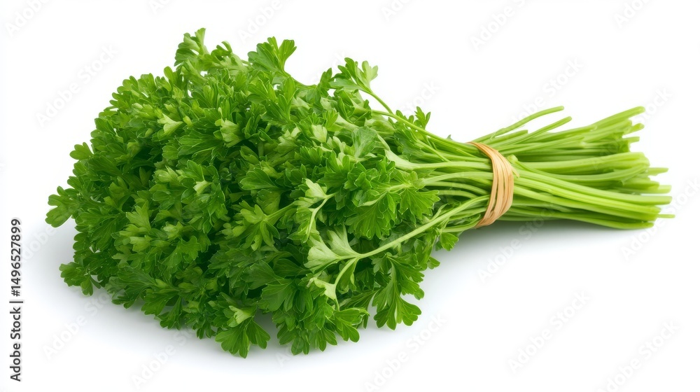 A bountiful harvest of fresh parise, vibrant green vegetables ready for the table A bountiful harvest of fresh parise, vibrant green vegetables ready for the table