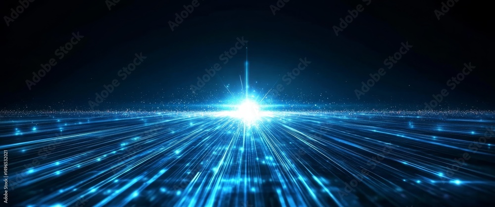 Obraz premium Abstract representation of data flow and digital connectivity