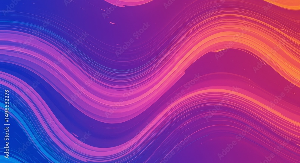 Obraz premium Abstract Background Colorful Wavy Gradient Design
