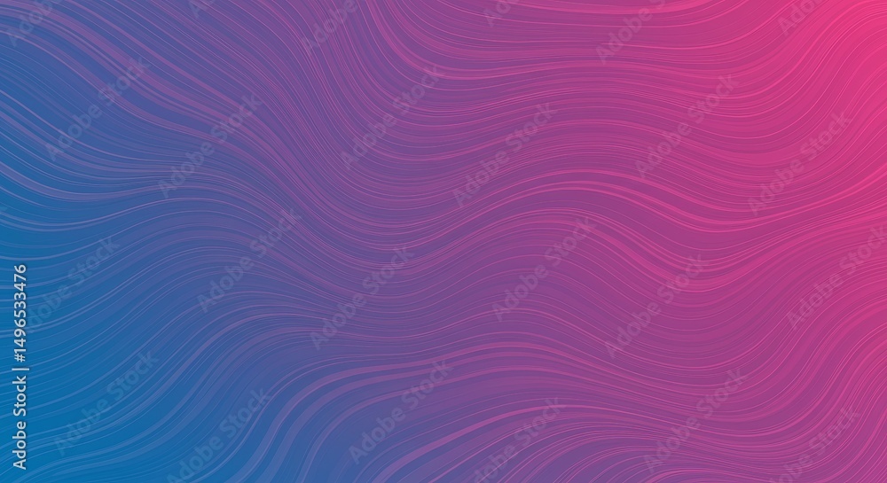 Fototapeta premium Abstract Background Blue Pink Gradient Wave Pattern