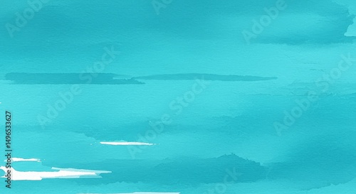 Abstract Background Watercolor Teal Blue Green