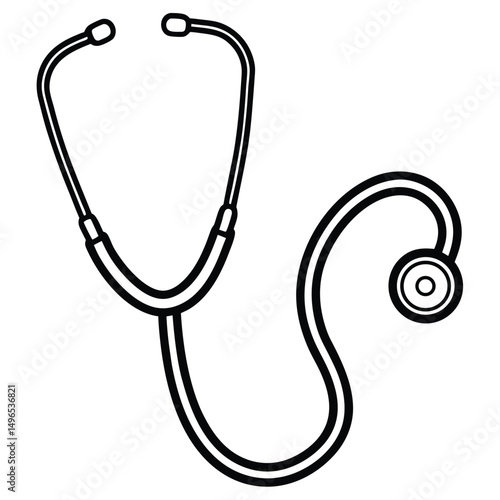 stethoscope isolated on white background