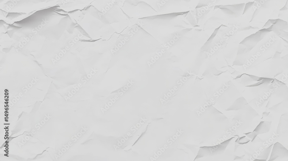 Obraz premium Crumpled White Paper Texture