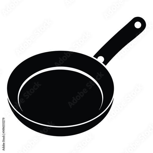 frying pan isolated on white